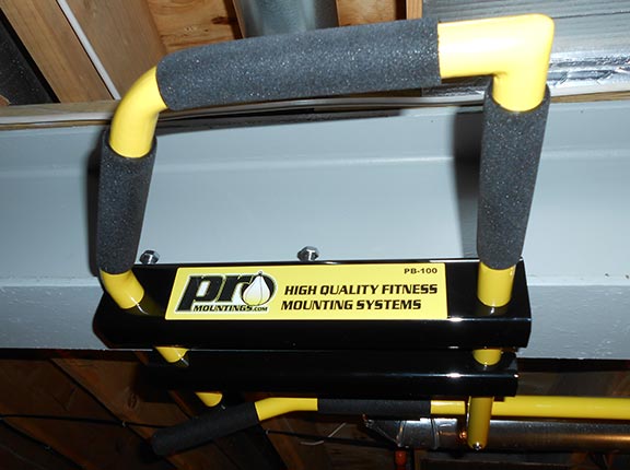 I-Beam Pull Up Bar 5 grip positions yellow